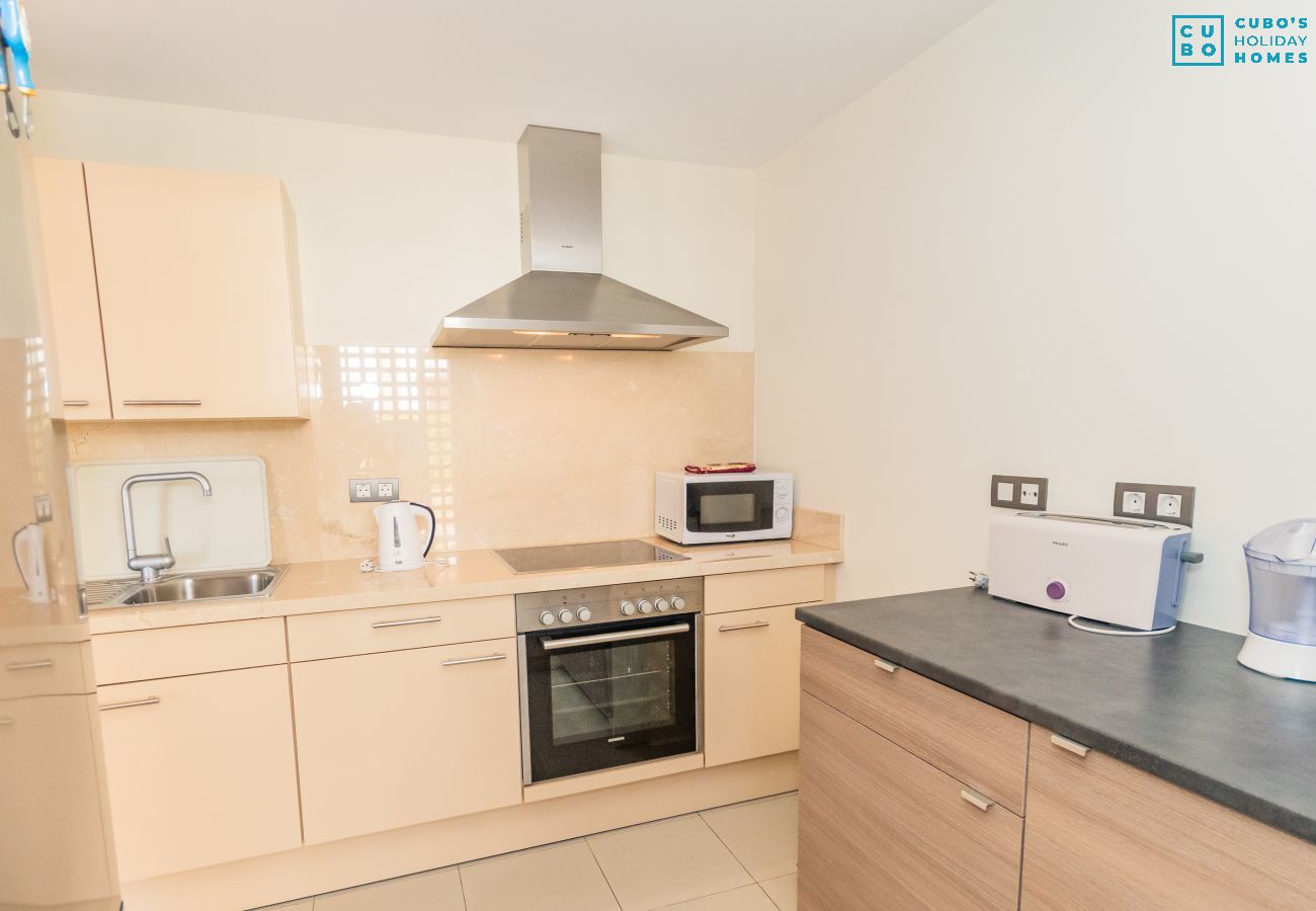 Kitchen of this apartment in Marbella