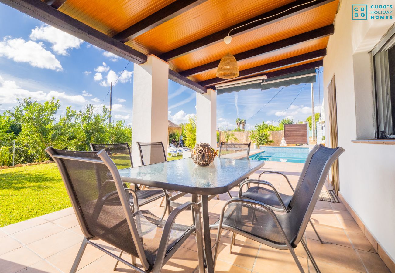 Terrace of this rural house in Cártama