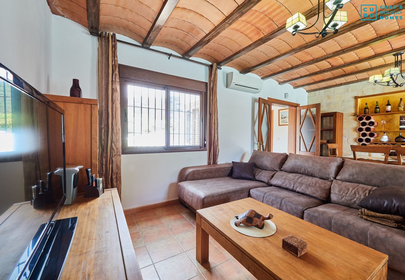 Living room of this farm in the Montes de Málaga