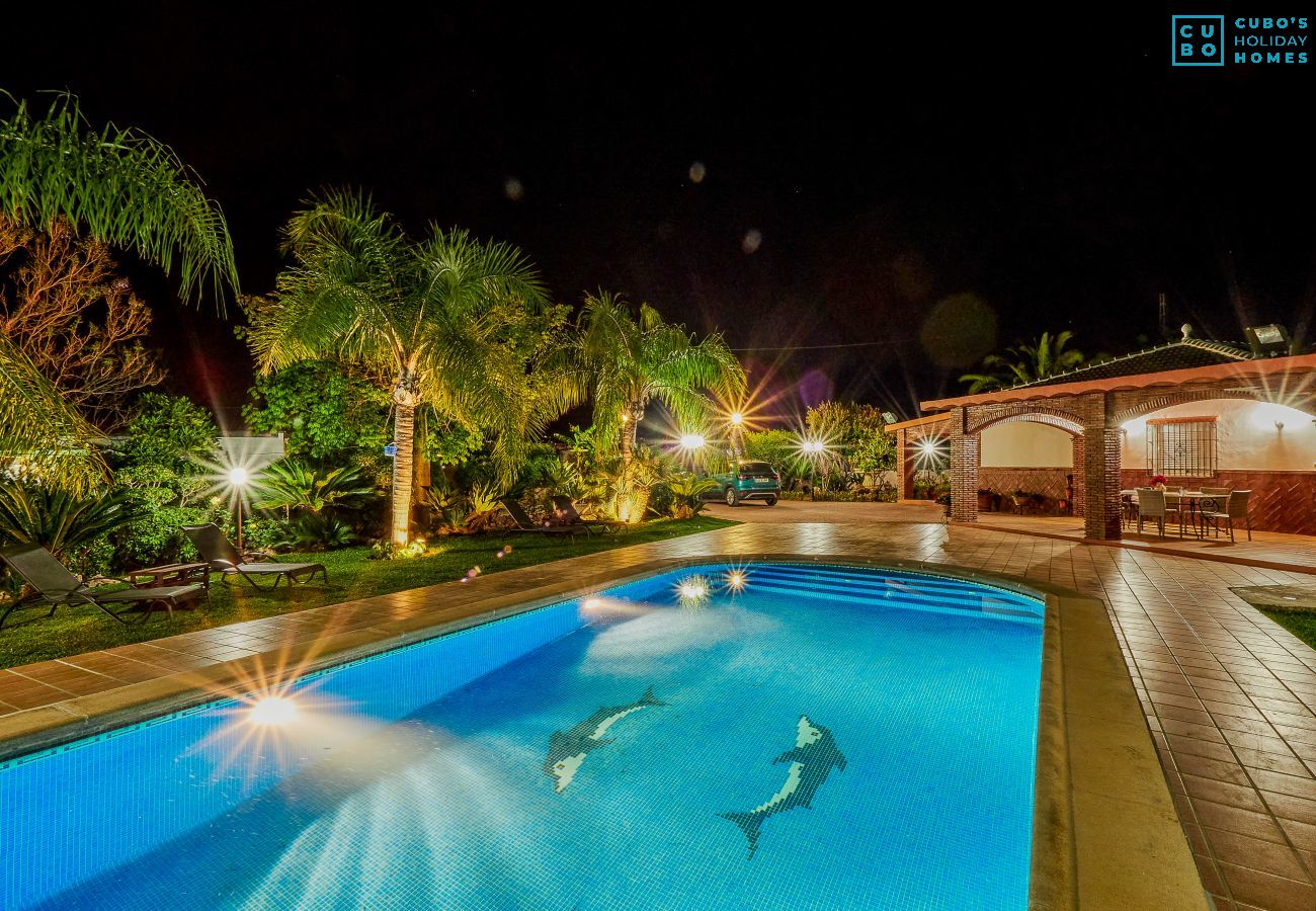 Private pool of this rural house in Alhaurín el Grande