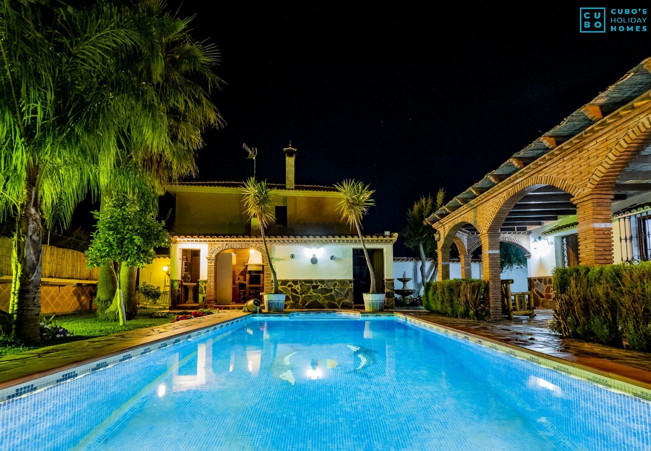 Private pool of this rural house in Alhaurín el Grande