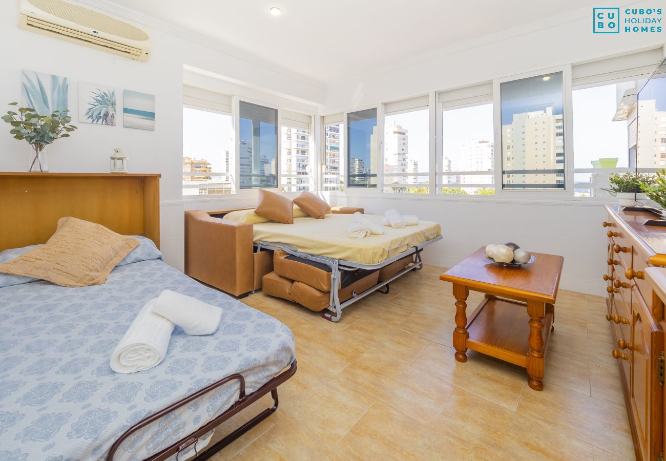 Bedroom of this apartment in Torremolinos
