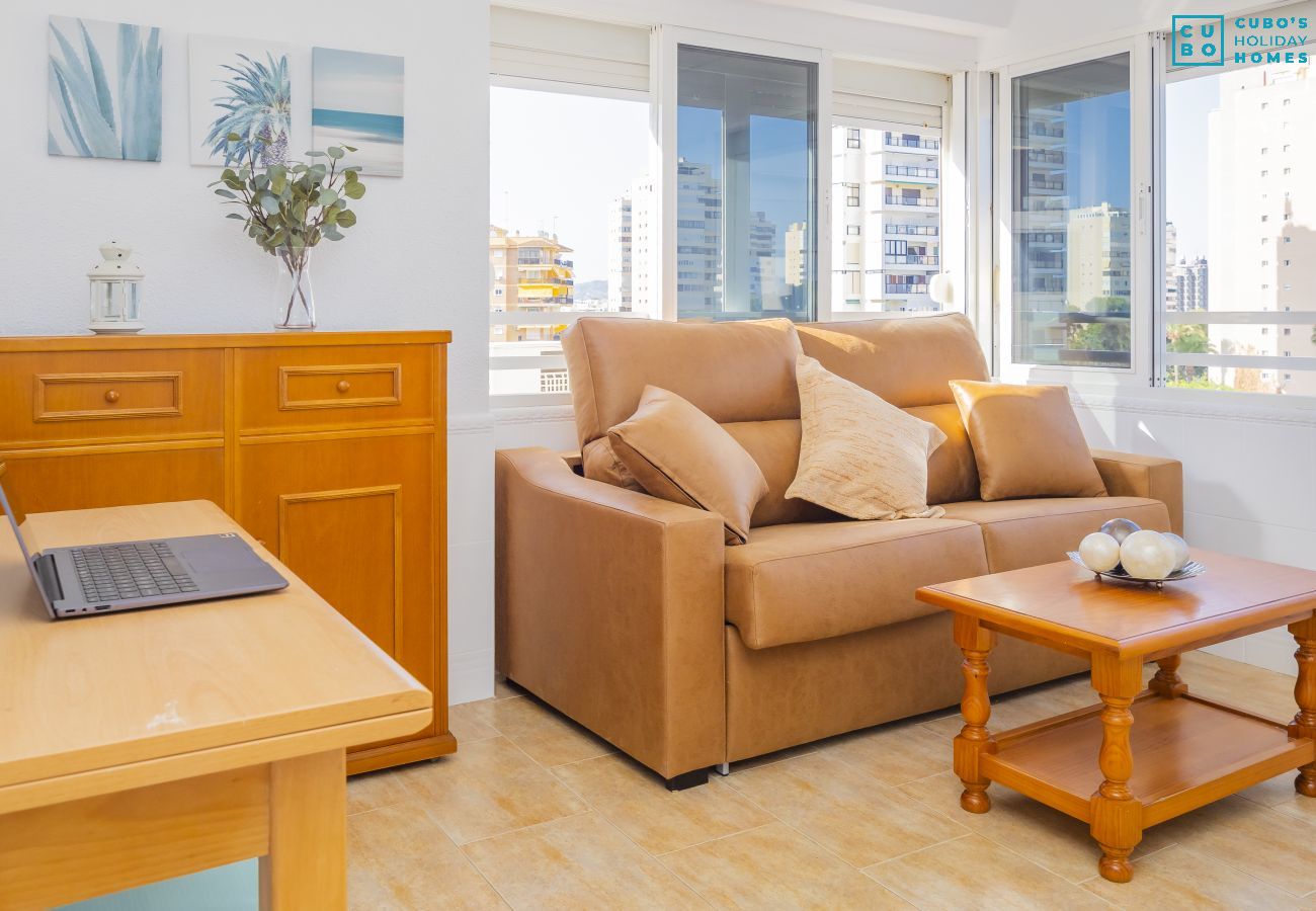 Living room of this apartment in Torremolinos