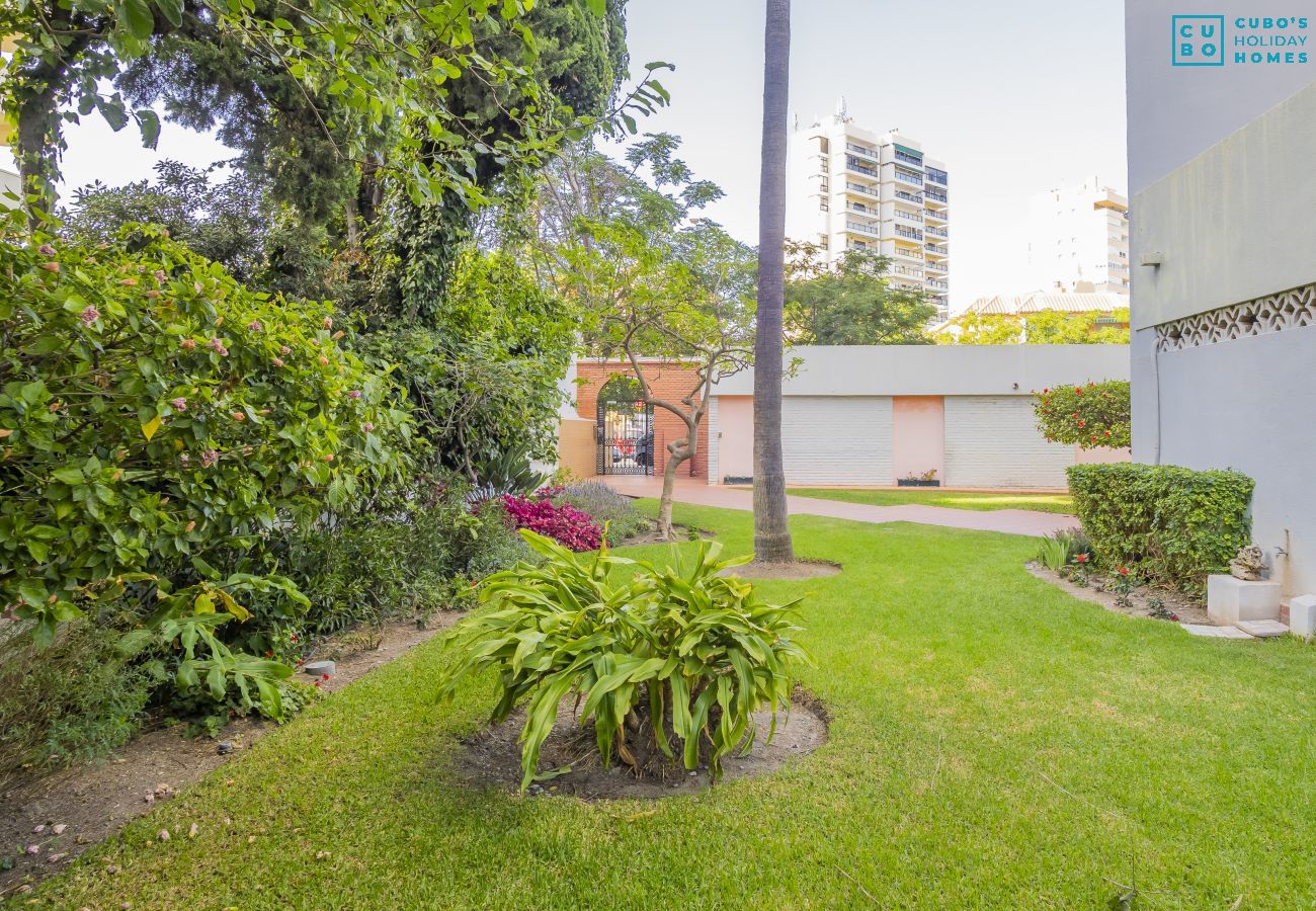 Garden of this apartment in Torremolinos