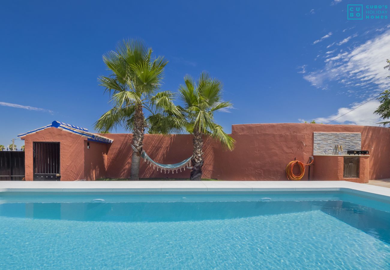 Private pool of this estate in Alhaurín el Grande