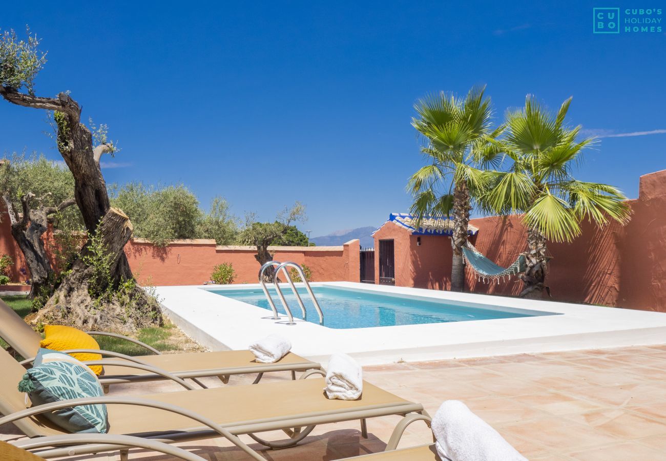 Private pool of this estate in Alhaurín el Grande