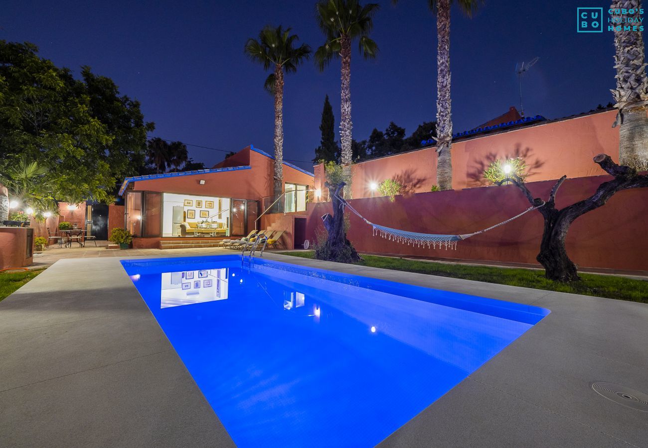 Private pool of this estate in Alhaurín el Grande