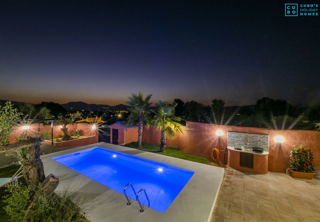 Private pool of this estate in Alhaurín el Grande