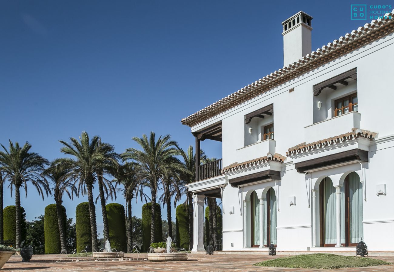 Exterior of this luxury villa in Malaga