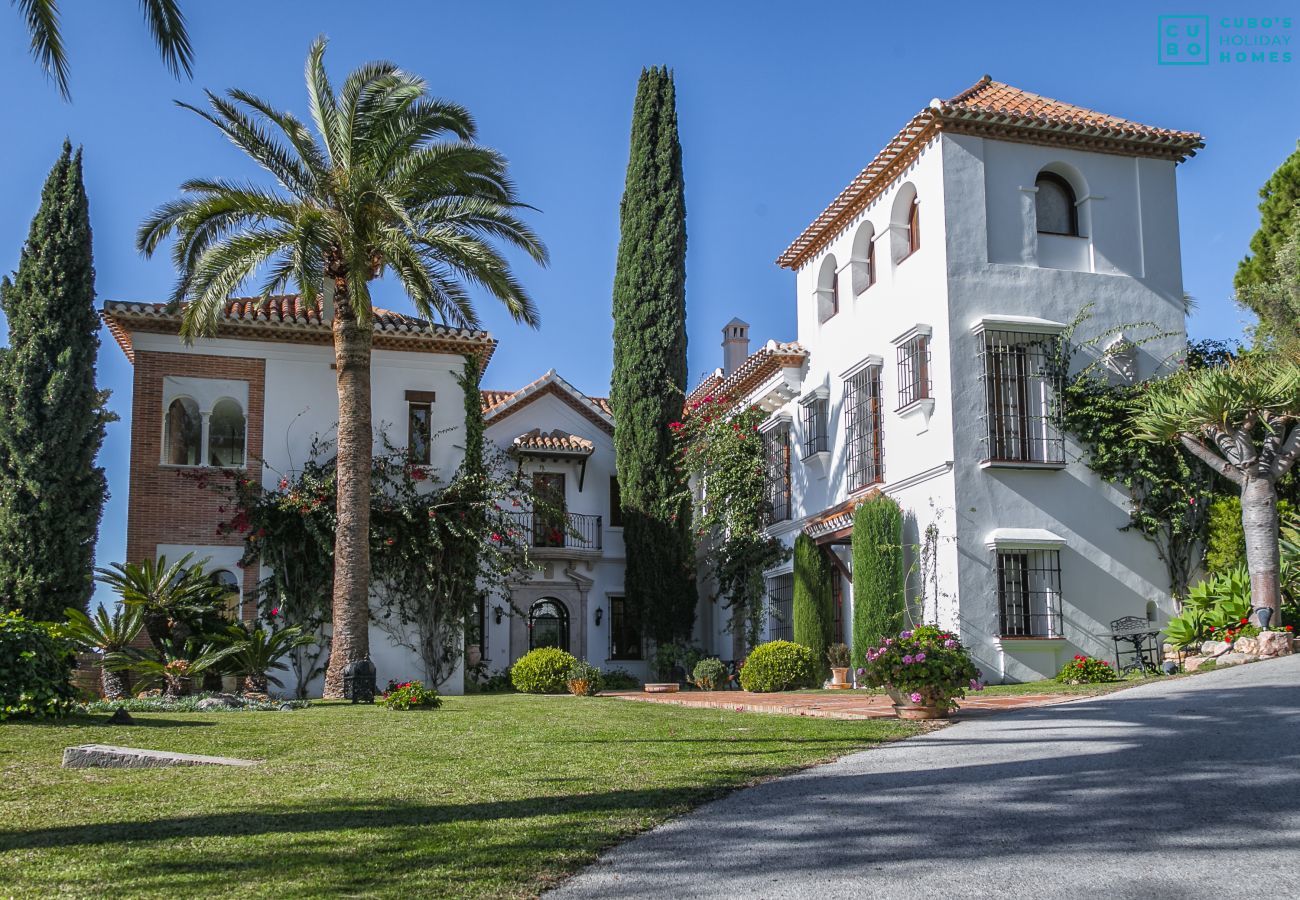 Facade of this luxury villa in Malaga