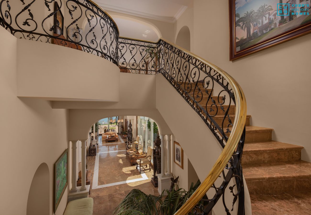 Entrance of this luxury villa in Malaga