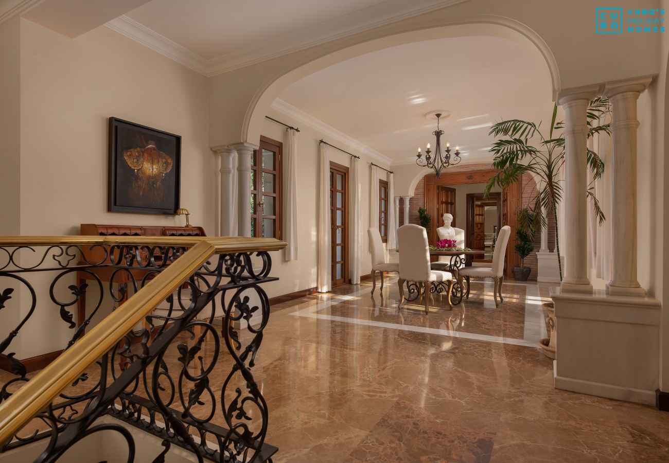Upper floor hall of this luxury villa in Malaga