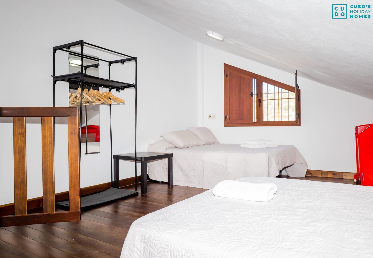 Bedroom of this rural house in Cártama