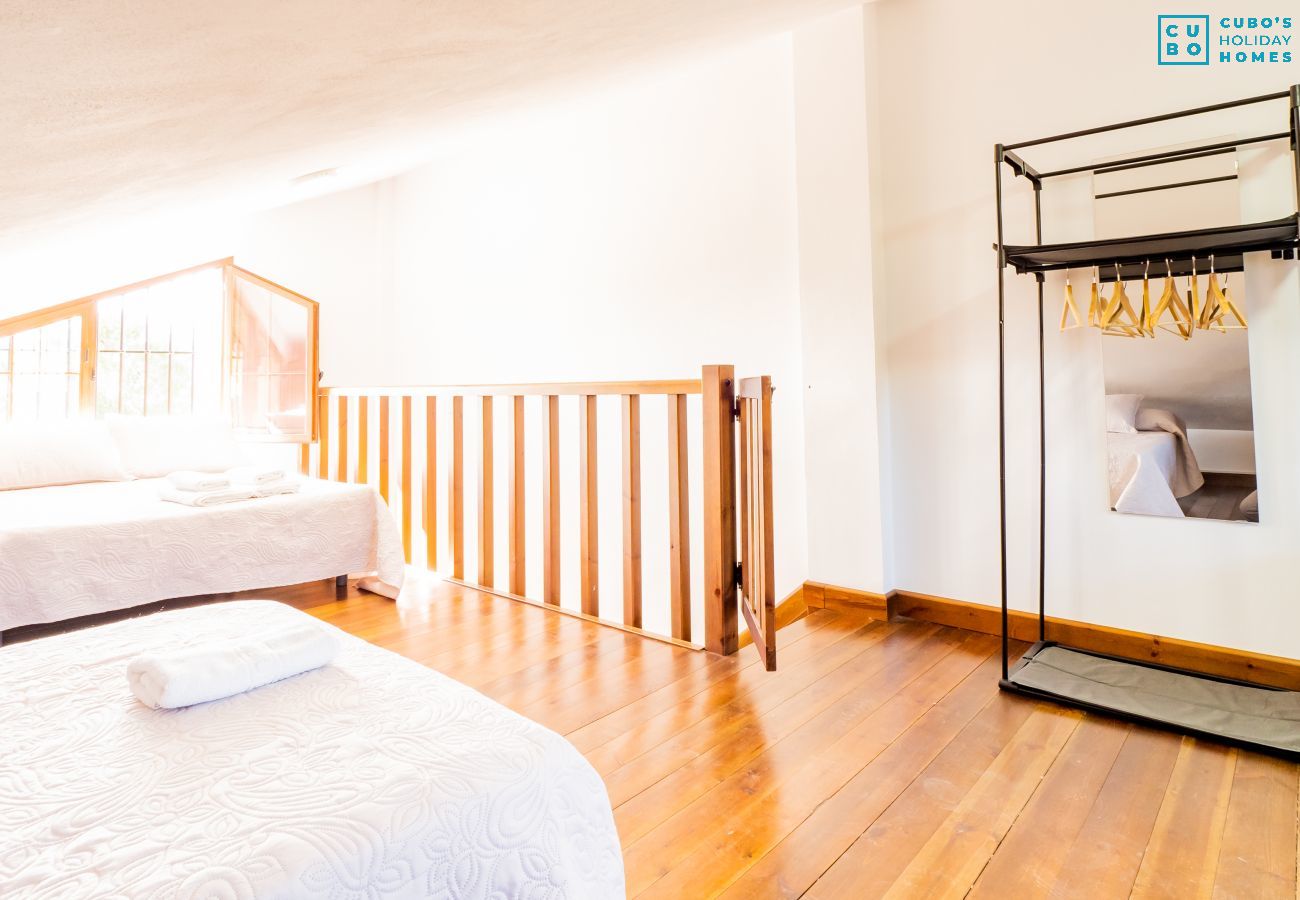 Bedroom of this rural house in Cártama