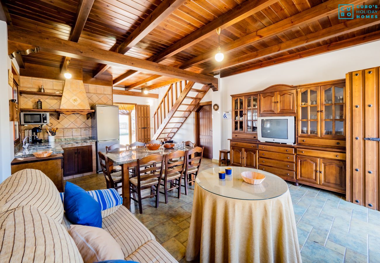 Living room of this rural house in Cártama