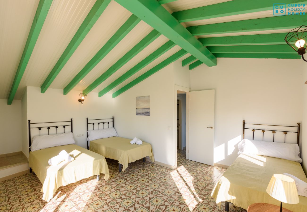 Bedroom of this rural house in Cártama