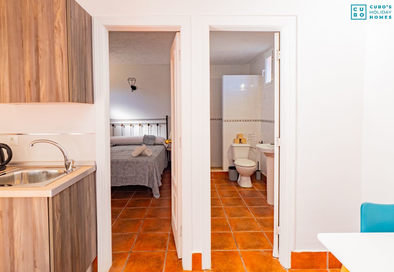 Bathroom of this studio in Cártama