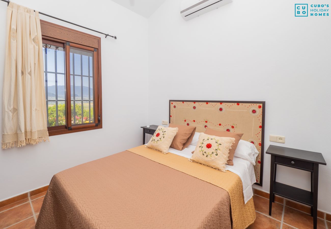 bedroom, rural house, air conditioning