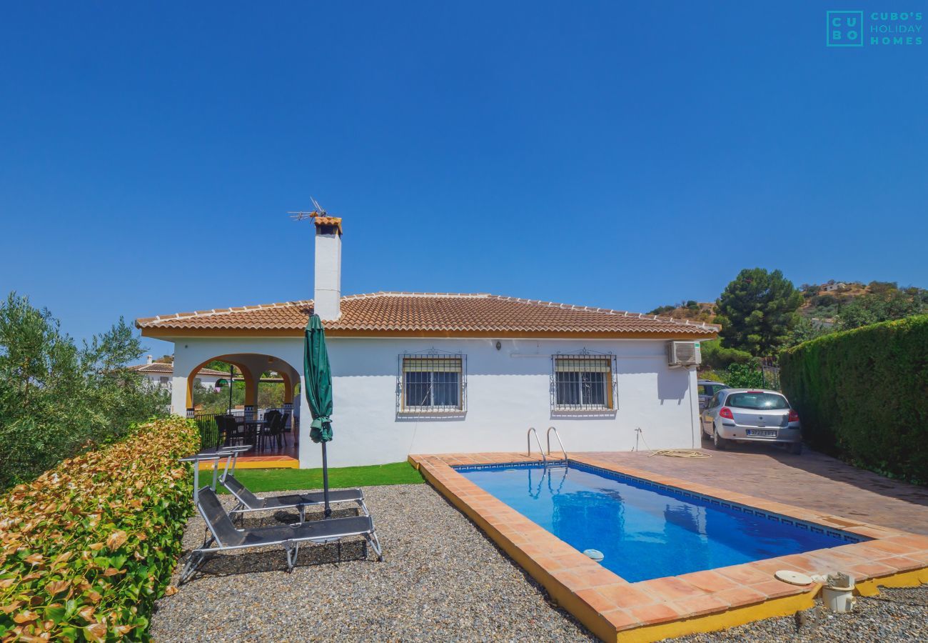 Pool and exterior of the house