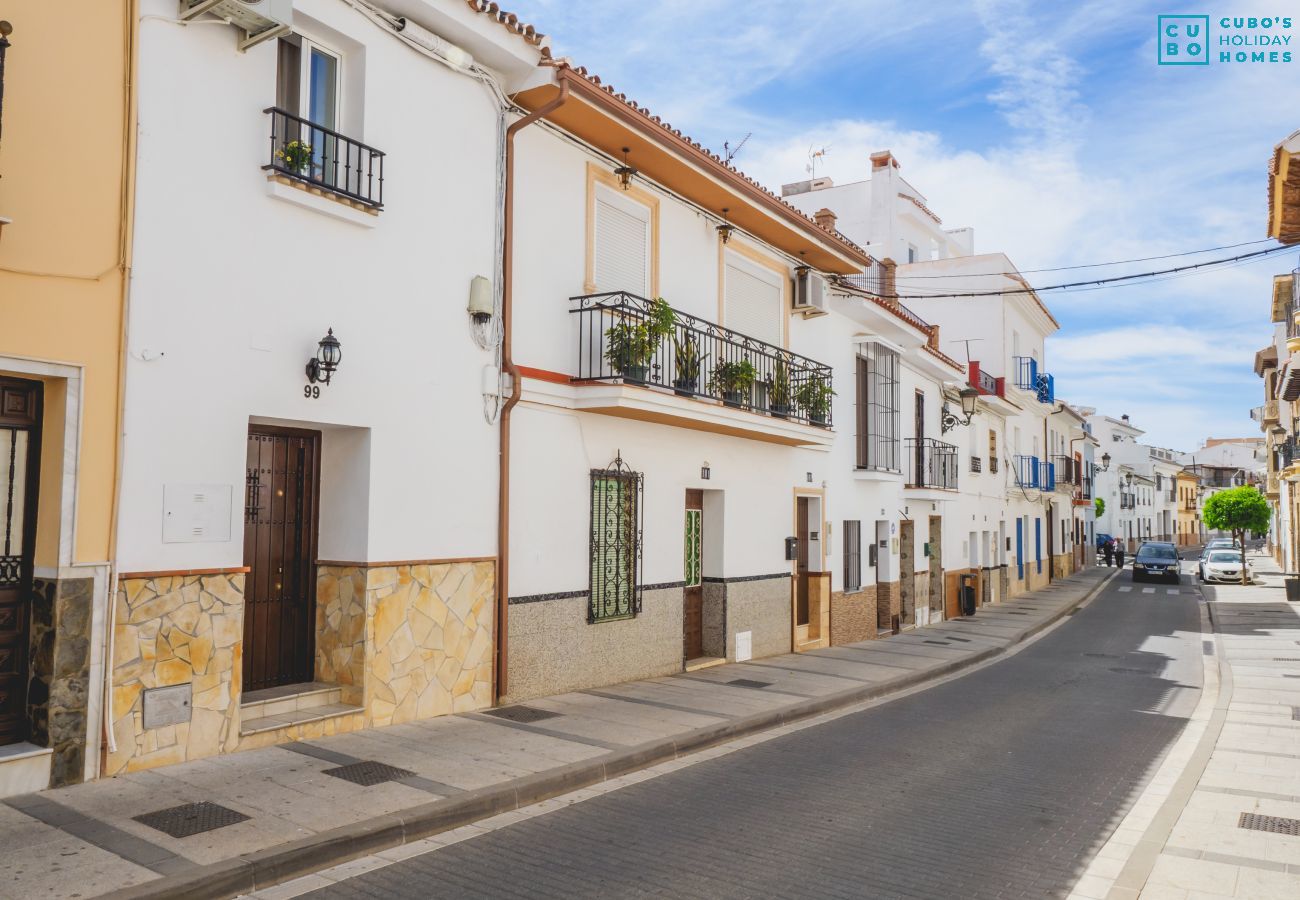 General view of the street where the accommodation is located.