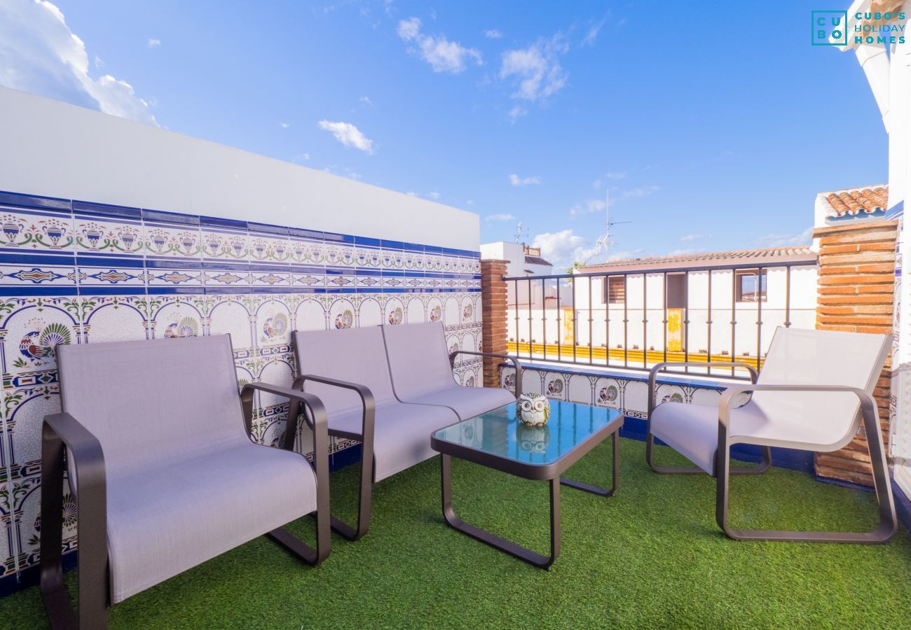 Private terrace of the studio.