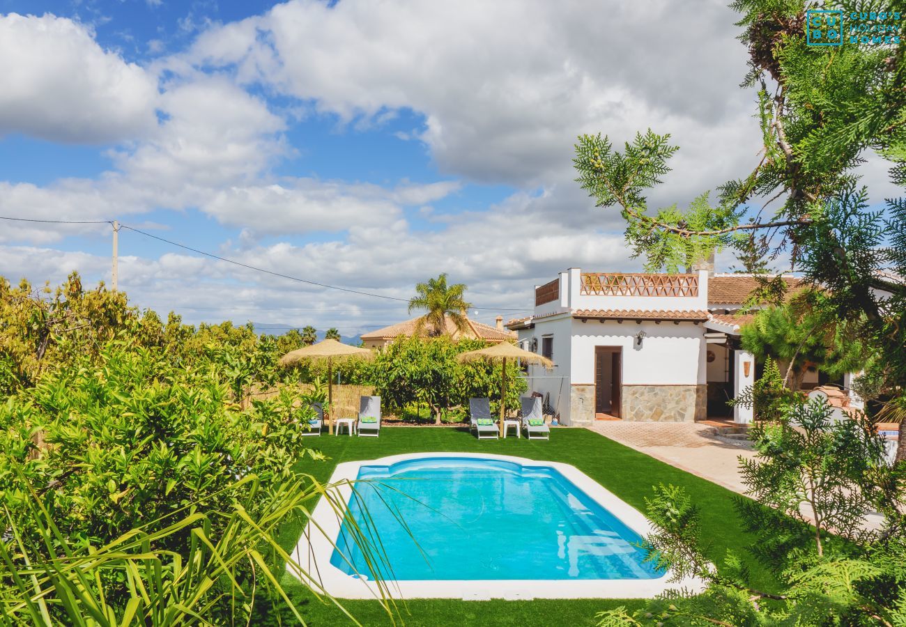 Private pool of family rural house.