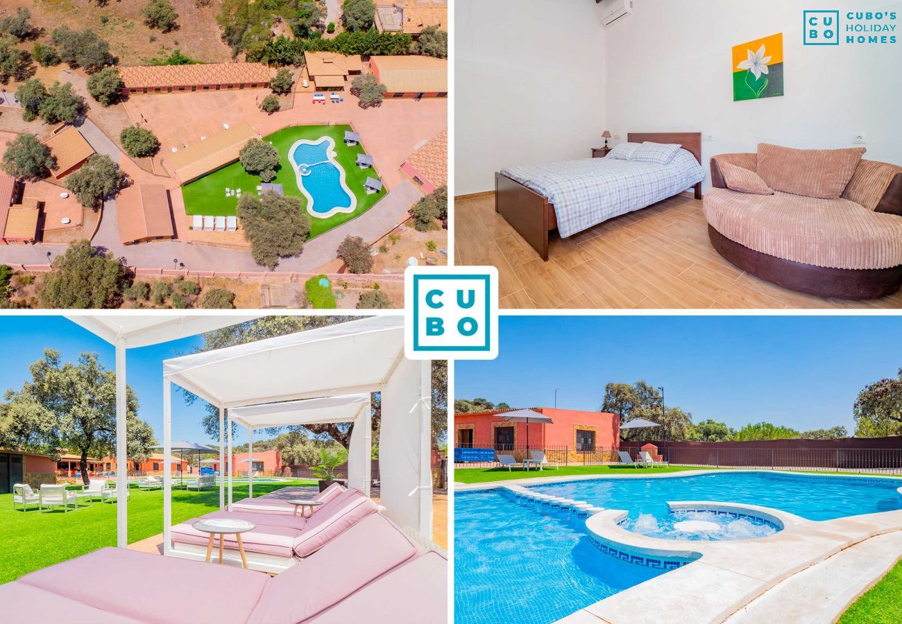 Charming holiday complex in Córdoba los Pedroches with swimming pool and relaxation area.