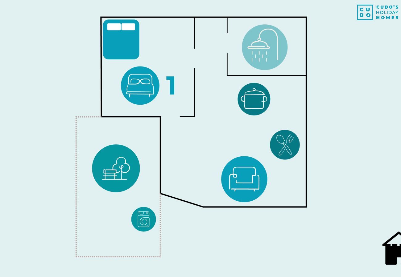 Apartment in Málaga - Cubo's Central Malaga Apartment