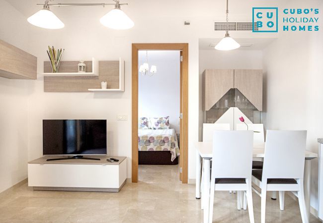 Salon de cet appartement à Fuengirola