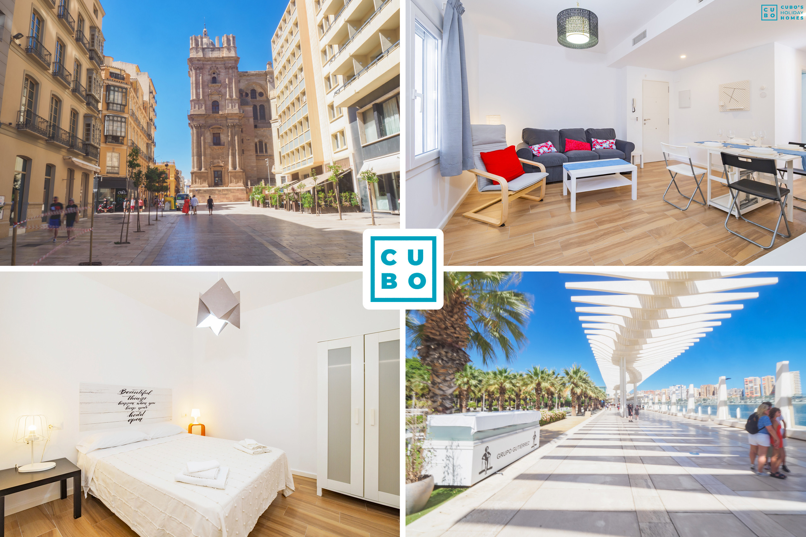 Appartement de vacances dans le centre de Malaga pour 4 personnes