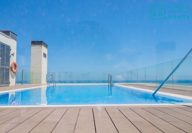 Appartement à Málaga - Cubo's Sea View Pacifico Street & Free Parking Appartement à Málaga - Cubo's Sea View Pacifico Street & Free Parking