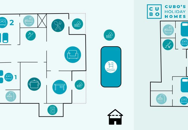 Villa à Benalmádena - Cubo's Beach Front Villa Benalmadena Villa à Benalmádena - Cubo's Beach Front Villa Benalmadena