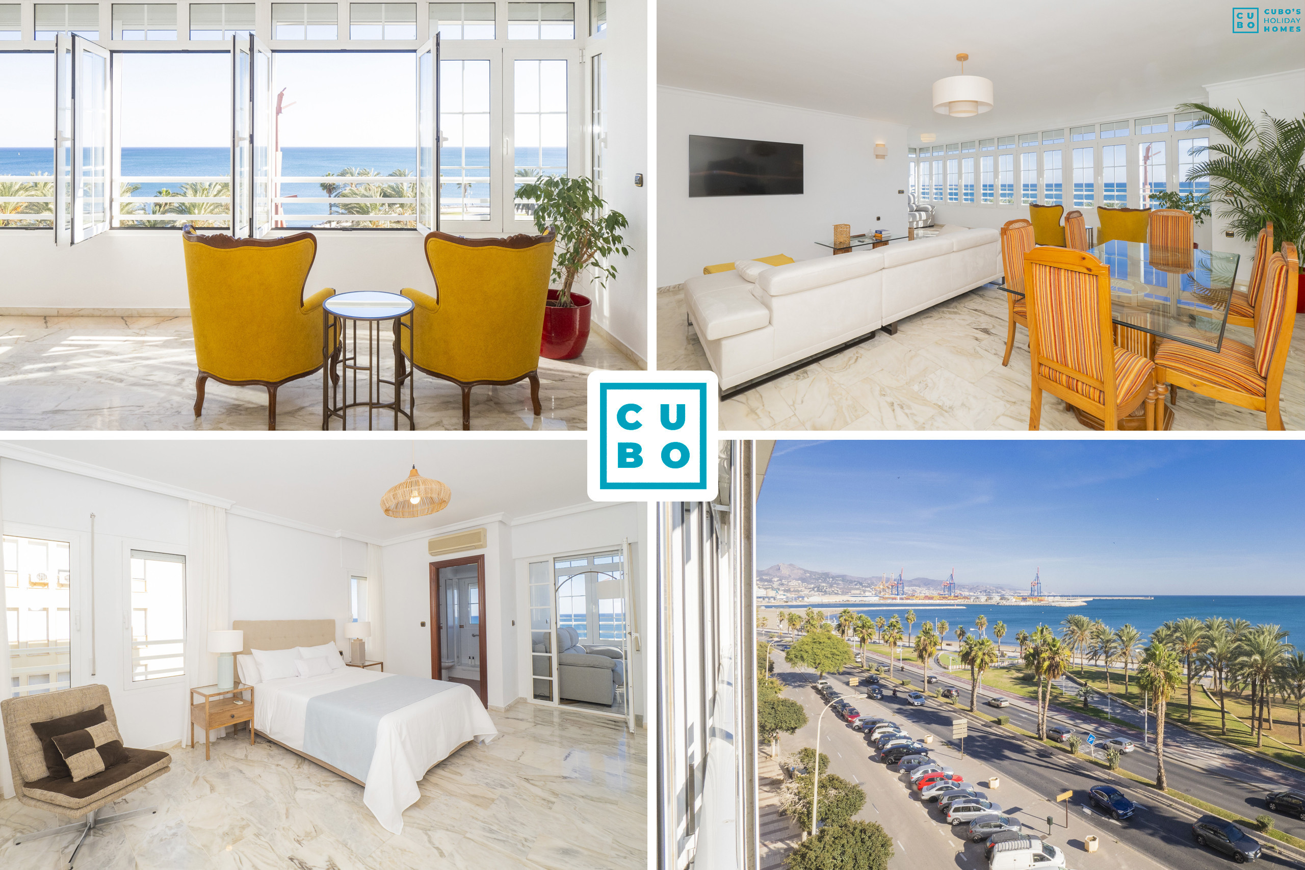 Appartement pour 6 personnes avec vue sur la mer dans la capitale de Malaga