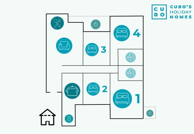 Appartement à Málaga - Cubo's Mariana Apartment Appartement à Málaga - Cubo's Mariana Apartment