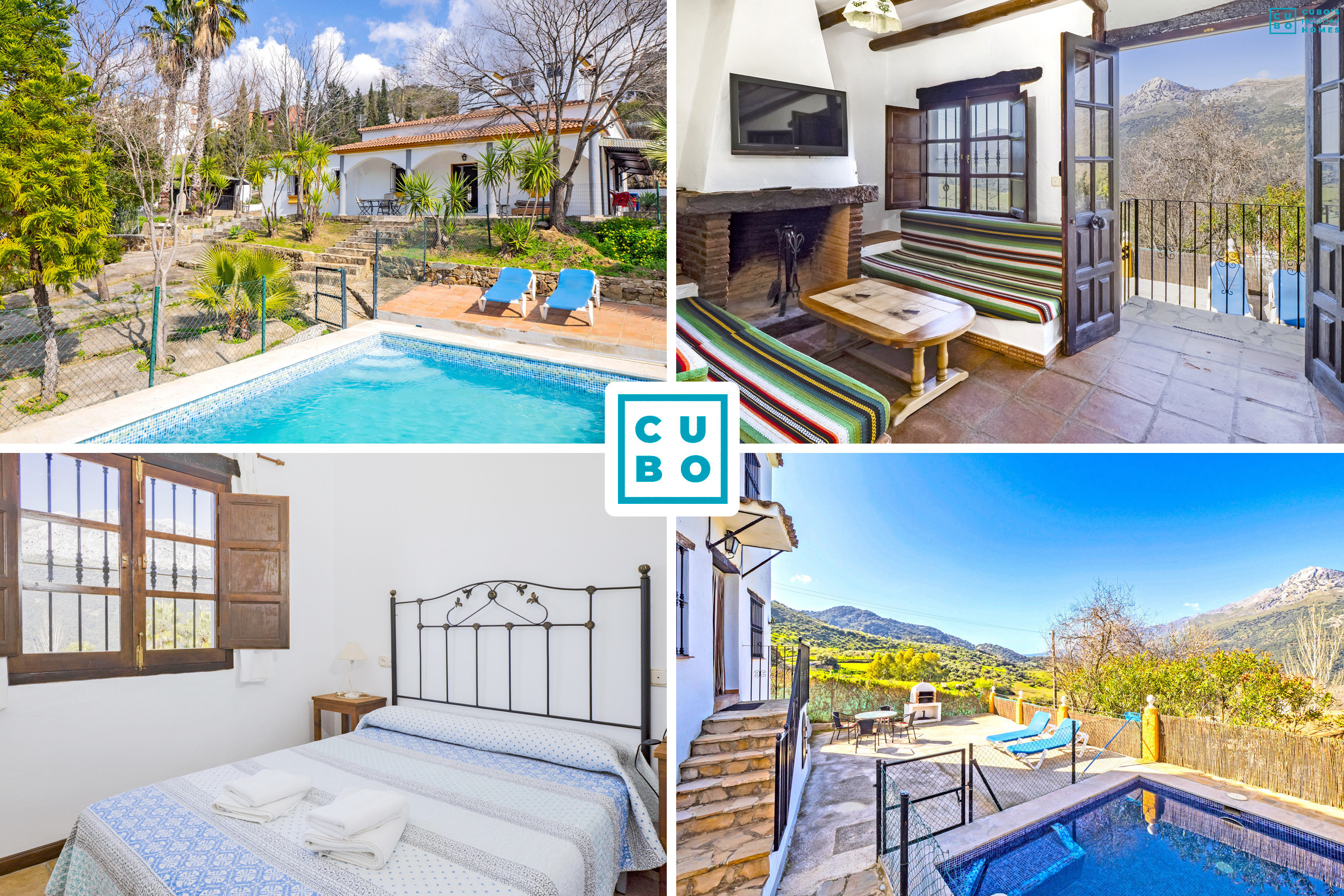 Chalets avec piscine privée pour 19 personnes