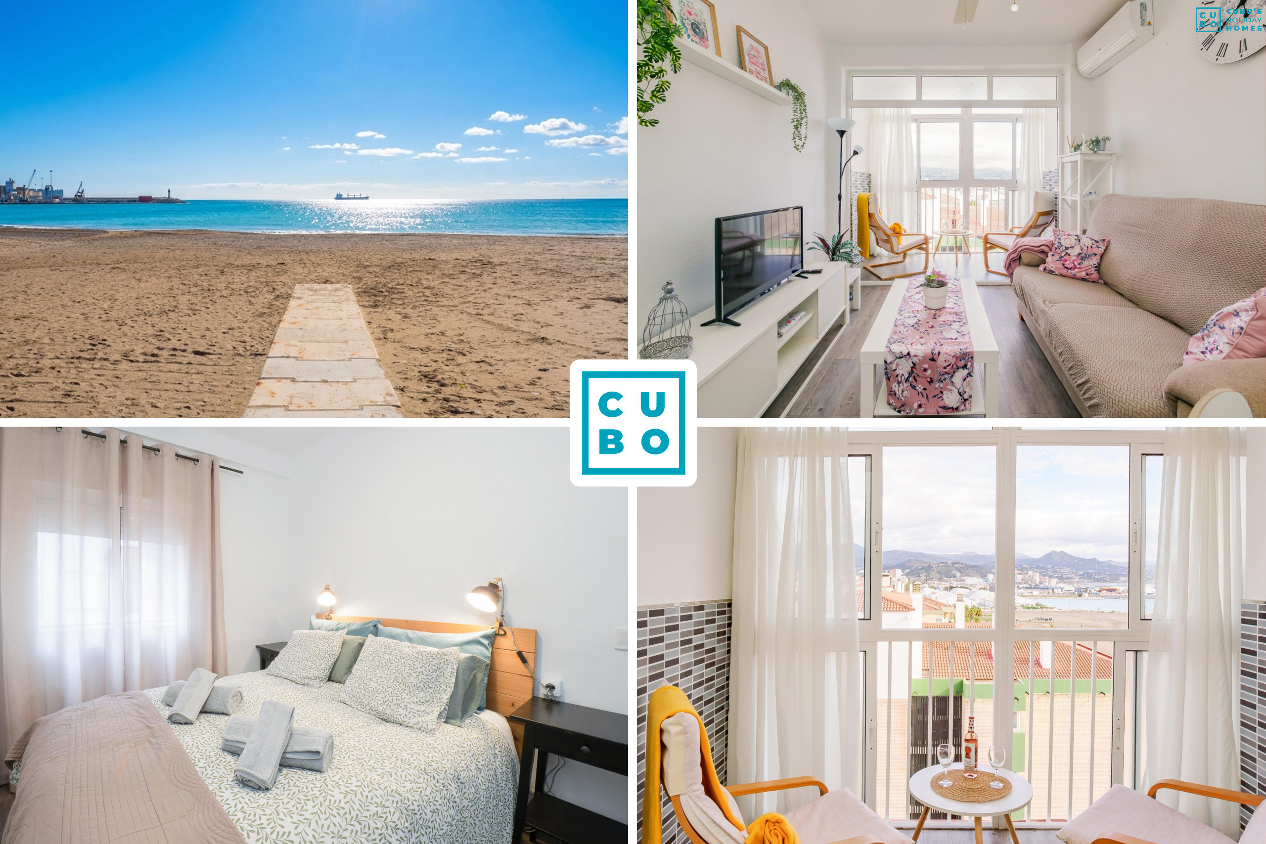 Appartement de vacances à Malaga avec vue sur la mer