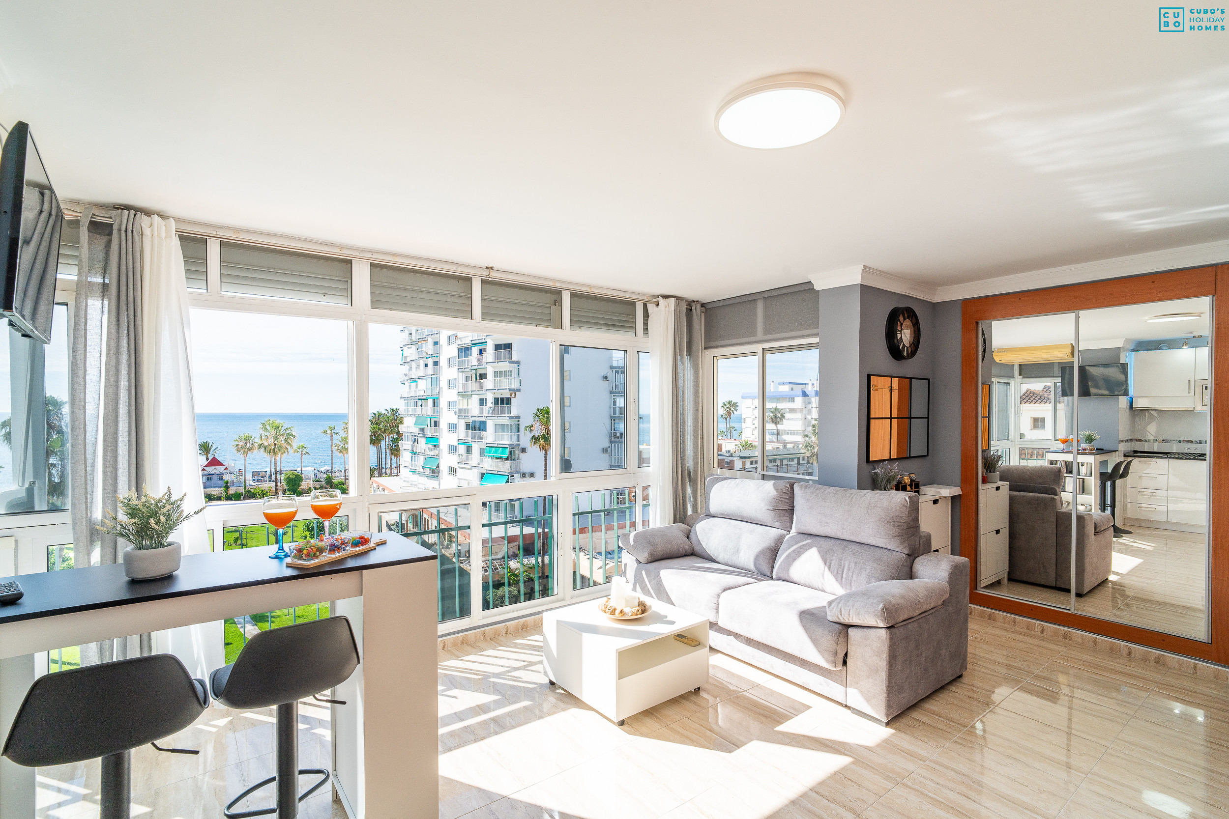 Studio avec vue sur la mer à Benalmádena