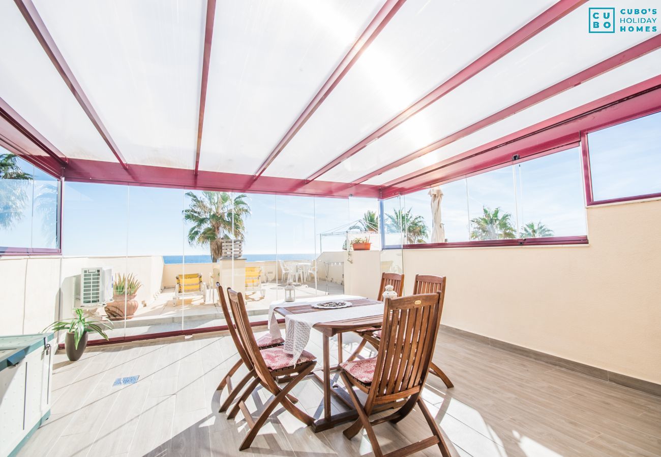 Terrasse de cet appartement à Mijas Costa