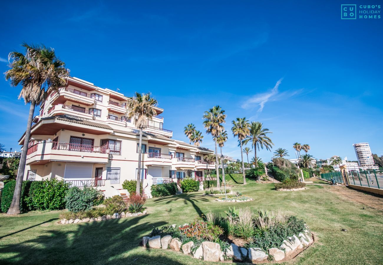 Jardin de cet appartement à Mijas Costa