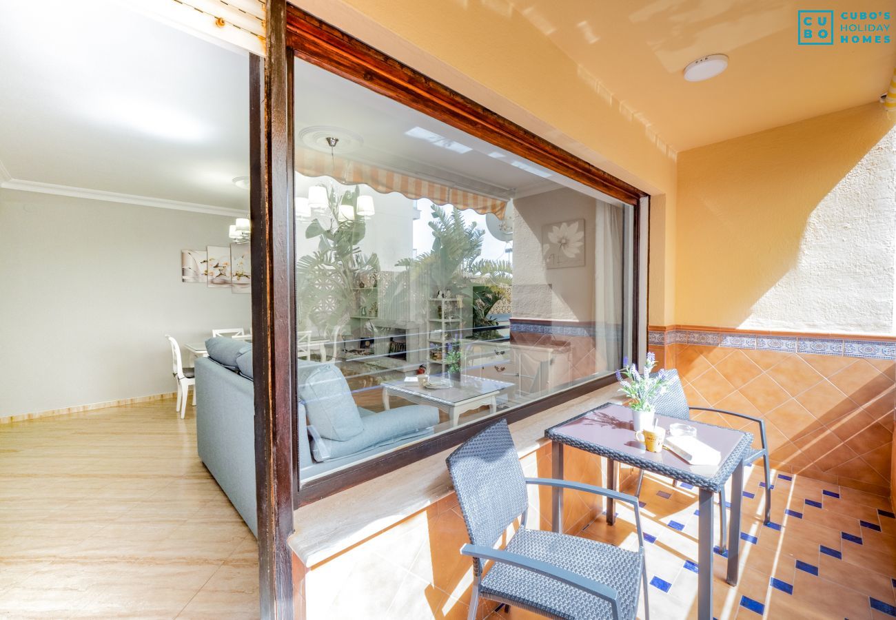 Terrasse que cet appartement a à Benalmádena