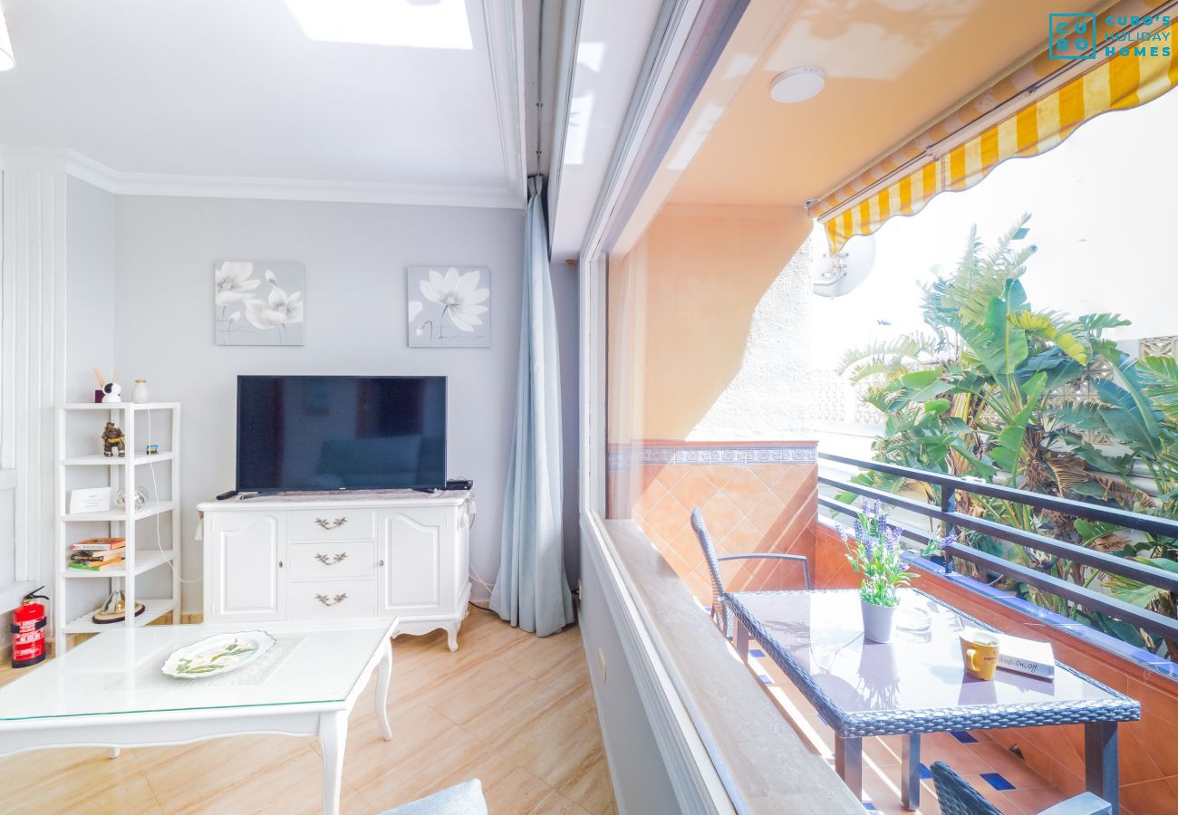 Terrasse que cet appartement a à Benalmádena