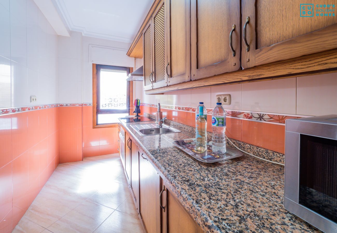 Cuisine qui a cet appartement à Benalmádena