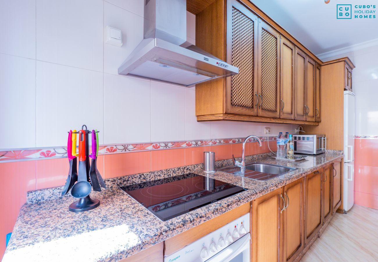 Cuisine qui a cet appartement à Benalmádena