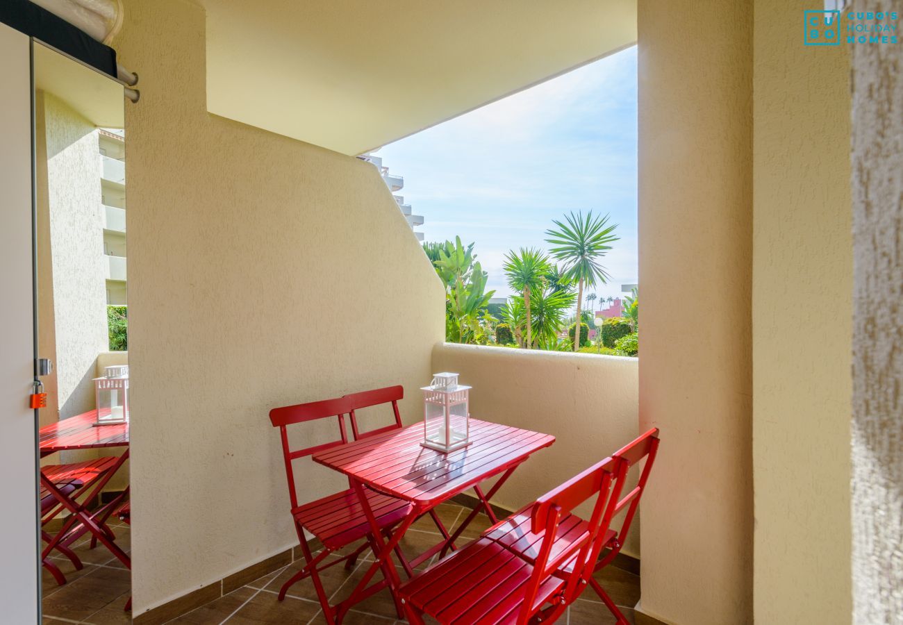 Terrasse de cet appartement à Benalmádena