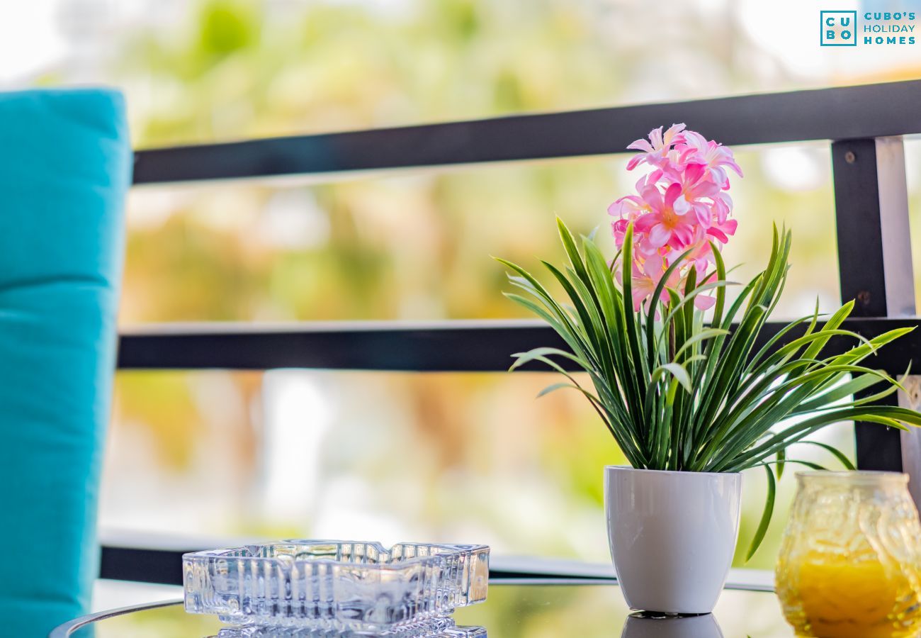 Terrasse de cet appartement à Torremolinos