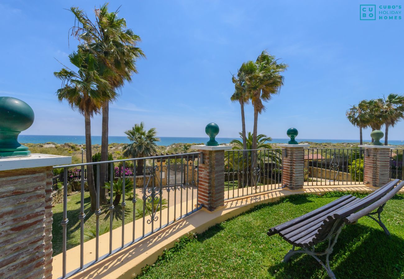 Jardin de cet appartement à Marbella