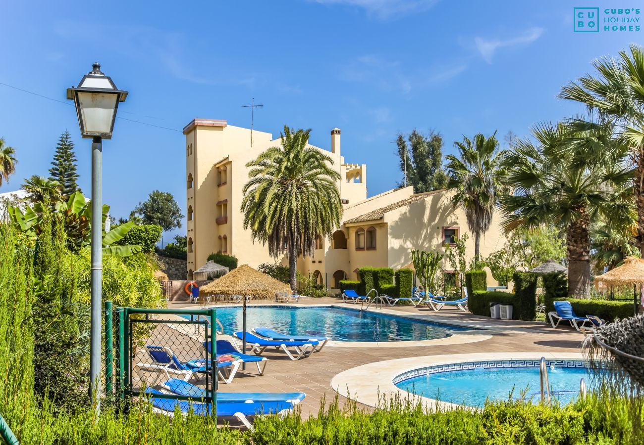 Piscine communautaire de cet appartement à Mijas Costa