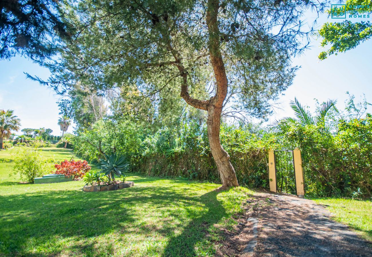 Jardins de cet appartement à Mijas Costa