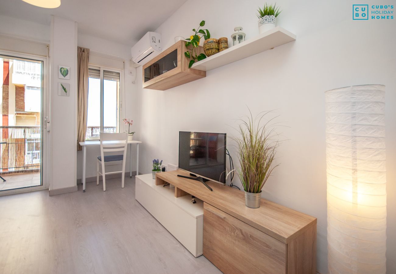 Salon de cet appartement à Benalmádena