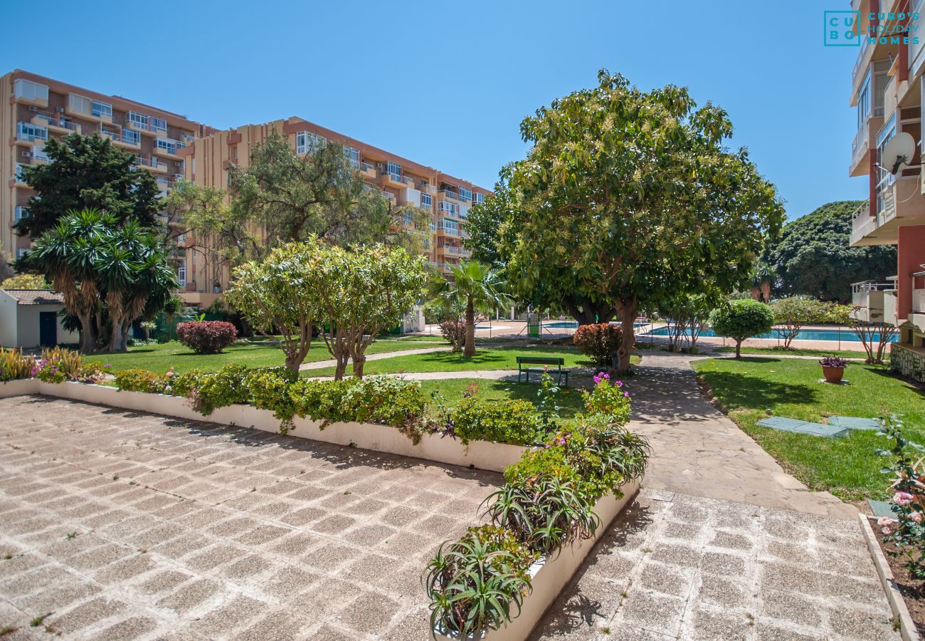 Jardin de cet appartement à Benalmádena